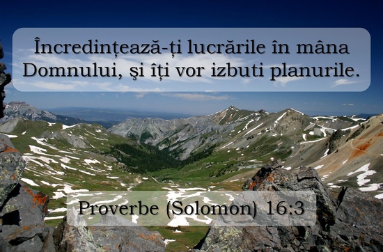 Proverbe 16 3 Resurse Creștine